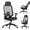 SENSE7 Sedia Scrivania Ufficio Ergonomica Poltrona da Scrivania Gaming Chair con Rotelle Girevole per PC Studio Cameretta Arredo con Altezza Regolabili Rete Traspirante e Supporto Lombare -NAKAI Nero