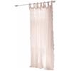 Loberon Esmera Tenda - Tessuto in Lino Naturale - con Raffinato Pizzo Sangallo, Rosa