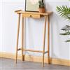 LYXWGRZD Tavolo Consolle in Legno, Consolle Ingresso con cassetti, Tavolo-Console, Consolle Ingresso Tavolo, Corridoio, Ingresso, Soggiorno, Facilità di Montaggio(Wood color,50cm/19.6in)