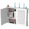AVSMGP Mobiletto Portaoggetti Per Router Wi-Fi - Mobiletto Per Nascondere Router E Modem - Organizzatore Per La Gestione Dei Modem in WPC - Per Casa E Ufficio,47CM/18.5INCH