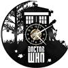 AVJERA Orologio da Parete in Vinile Doctor Who Atmosfera retrò Silhouette Record Fatto a Mano a casa