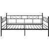 AVANTI TRENDSTORE Letto Singolo in Metallo Nero Rea, Struttura Letto per Camera, 198 x 95,5 x 94 cm