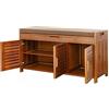 Panca Scarpiera di bambù a 3 Livelli, Scarpieras Ingresso con Seduta Portascarpe Salvaspazio per Corridoio Camera da Letto, Cassapanca Dimensioni 90x32.5x50CM, Montaggio Facile