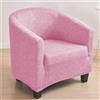 Hearda Copripoltrona 1 Posto, Colore Caramella Unito Copripoltrona, Elastico Copri Poltrona con Braccioli, Antiscivolo Cocktail Copri Poltrona, per Bar Soggiorno Camera da Letto (Rosa)