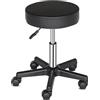 TactFire Sgabello girevole da lavoro, altezza regolabile a 360°, girevole da ufficio, 46 - 61 cm, per ufficio, salone, massaggio, spa