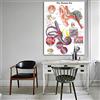 Ling88 Poster da Parete Anatomia Dell'Orecchio Umano Tabelle Anatomiche Poster Dettagli Canvas Poster Immagini da Parete per L'Educazione Medica Ufficio Home Decor Poster E Stampe - 50X70Cm