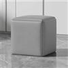 ANDRAX La versatile poltrona cubo 5 in 1 impila con ruote piroettanti e sgabelli quadrati con tessuti tecnici per soggiorno/sala da pranzo, (45CM, Grigio Chiaro)