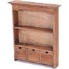 DESIGN DELIGHTS SCAFFALE a Muro Adelia Mogano, 60x50x12 cm | pensile, da Cucina, portaspezie, Mobile da Bagno, Mobile in Legno