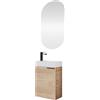 Planetmöbel Mobile sottolavabo con specchio
