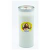 CERERIA Ceri VOTIVI- T100- Pezzi 12- Durata 7 Giorni- LUMINI-Candele (Bianco)