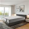 DreamNite Allegra Materasso a molle insacchettate 120 x 180 cm | Materasso in Memory Foam ideale per letto singolo, materasso reversibile, traspirante e adattabile, altezza 28 cm