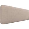 DHOME Testiera Imbottita Liscia Arrotondata in Tessuto Aqualine per Parete Acustica Testate Letto Fonoassorbenti Camera da Letto (Beige, 160cm)