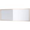 Vladon Specchio Lima, Specchio da Parete con Cornice Moderna, Bianco Lucido (139 x 55 cm)