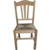 Sedam Srl Sedia Silvana, in Legno Massello, Seduta Imbottita, Paglia o Massello, Ristorante Casa Cucina Sala da Pranzo Vari Colori Disponibili, 100% MADE IN ITALY, Ordine MINIMO 2 Pezzi (Naturale, Paglia)