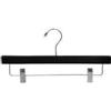 The Shopfitting Shop Gruccia in legno di noce con clip e asticella, Black, 50