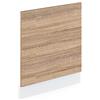 Vicco Pannello frontale R-Line, Sonoma, 60 cm senza piano di lavoro, per la libera combinazione all'interno di sistemi cucina modulari