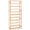 vidaXL Legno di Pino Portavini da 77 Bottiglie Minimalista Rustico Robusto Cantinetta Scaffale Espositore Vino Colore Naturale