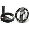 MEMEM Volantino a 2 Razze con Diametro del Foro di 10-20 mm, Volante Cavo Pieghevole con Maniglia Girevole Pieghevole for tornio, fresatrice, rettificatrice, Trapano a Colonna(160 * 20 * 6mm)