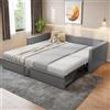 Trdlpyn Divano Letto Estraibile 90/180 x 200 cm, Letto Imbottito con Rete a Doghe, Tessuto in Velluto Delicato Sulla Pelle, Grigio