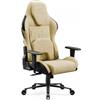 DIABLO X.One Sedia da gioco Tessuto X.One Poltrona Ergonomica con Braccioli Regolabili Cuscino Lombare e Seduta Refrigerante Base in Metallo 140 kg Broken Gold