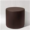 AM DESIGN Pouf POUFF Puff PUF Tondo Arredamento Eco-Pelle POGGIAPIEDI Design Made in Italy (Marrone)