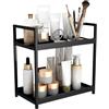Generico Organizzatore per scaffali da scrivania a 2 livelli - Piccola libreria indipendente e supporto per il bagno | Espositore da banco versatile per libri di cosmetici, organizer da scrivania compatto per