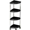 Yallmie Mobile Carrello Bagno Salvaspazio, 82*26*26cm Mobile Doccia Portaoggetti Da Terra Porta Bagnoschiuma Da Doccia Angolare Scaffale Angolare Da Terra Scaffale Bagno Portaoggetti Doccia Da Terra