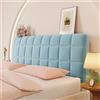 Chickwin Copertura per Testiera Letto, Plaid Goffrato Trapuntato Copertura Testiera Letto Antipolvere Universale Copri Testata Letto Singolo Matrimoniale Una Piazza e Mezza (150cm,Blu)