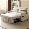 Oxtao Divano a due posti moderno e pieghevole, divano multifunzionale con funzione letto, con schienale regolabile e supporto per cellulare, porta USB, adatto per soggiorno, camera da letto, ufficio