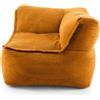 Lumaland Sezione angolare modulare destra - serie Cord | Pouf per interni, bean bag con imbottitura - per soggiorno & co. - 81 x 81 x 70 cm