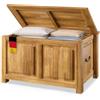 Casaria Deuba Cassapanca in Legno 85x44x48cm Vano Contenitore e Coperchio Baule Salvaspazio Pistone a Gas