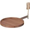Generic Tavolo Rotondo Pieghevole da Parete, Comodino Scrivania Retrattile, Scrivania Ribaltabile A 720° per Camera da Letto, Soggiorno, Balcone(B)