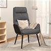 ZQQLVOO Poltrona imbottita, poltrona da lettura con schienale alto, Grigio Chiaro, 70 x 77 x 98 cm (L x P x A), Moderno, Ufficio, Lettura
