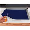 BIANCHERIAWEB Tappetino Gommato Antiscivolo Multiuso per Cassetti e Superfici Colore Blu 65x200cm Blu