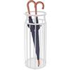 Duoruameng Portaombrelli in metallo moderno portaombrelli organizzazione ombrelli 58 x 22 x 22 cm, bianco