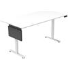 Home Deluxe Scrivania regolabile in altezza, design ergonomico in bianco, 160 x 80 cm, per ufficio e casa