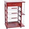 LIBEROSHOPPING.eu - LA TUA CASA IN UN CLICK Carrello da cucina porta frutta con cassetto e portabottiglia (Ciliegio)