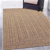 CARPETIA Tappeto resistente robusto per interni ed esterni moderno effetto iuta resistente alle intemperie per balcone terrazza sala da pranzo 200x290 cm