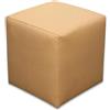 Best For Home | Pouf a Cubo | Poggiapiedi Imbottito in Ecopelle | Pouf Moderno da Divano | Sgabello Salvaspazio per Soggiorno, Cameretta o Ingresso | Struttura Robusta Fino a 300 kg | Pouf Beige
