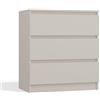 3E 3xE living.com Cassettiera: Tre cassetti, Colore: Cashmere