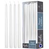 Hyoola 12 Pack Tall Taper Candles - 12 Inch White Dripless, Unscented Dinner Candle - Paraffin Wax with Cotton Wicks - 10 Hour Burn Time