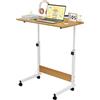OXFENSEE 60x40cm Tavolo Rotante per Divano Letto, Tavolino Mobile Regolabile in Altezza 69-90cm, Scrivania per Computer 4 Rotolante Bloccabile, Tavolino per Camera da Letto, Divano，Scheda