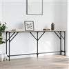 Generico Tavolo Consolle Rovere Sonoma 180x23x75 cm in Legno Multistrato,Marrone,10.5kg,837768