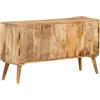 vidaXL Credenza 110x30x60 cm Cassettiera Madia Mobile Armadietto Dispensa Vetrina Mobiletto Arredo Soggiorno Armadio Legno Massello di Mango