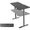ZStyle Scrivania regolabile in altezza elettrica motorizzata standing desk gaming da gioco laptop pc ergonomica carbon look sit - stand seduto - in piedi postazione carbonio tavolo studio gioco gamer