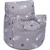 Ready Steady Bed Poltrona per bambini, pouf, comoda mobilia per bambini, morbida e sicura per bambini, per sala giochi, sedia ergonomica (stelle cadenti)