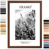 FRAMO35 20x30 Cornice (Wenge) in MDF Fatta a Mano con lastra di Vetro Artificiale antiriflesso a Prova di Rottura e Robusta Parete Posteriore in MDF, Larghezza Cornice: 35 mm