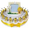 Sindy Bomboniere bomboniere Ape Maia Portachiavi Torta portaconfetti Confetti Inclusi (Torta Ape Maia Portachiavi)