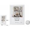 OISE ART STORE Trade Shop - Cornice per Foto Fotografie Quadri Tele Poster Portafoto 30 X 40 Cm Bianca 63151