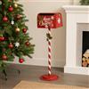 Magie di Natale Cassetta Postale per Lettere Colore Rosso Decorazione Natalizia da 89 cm